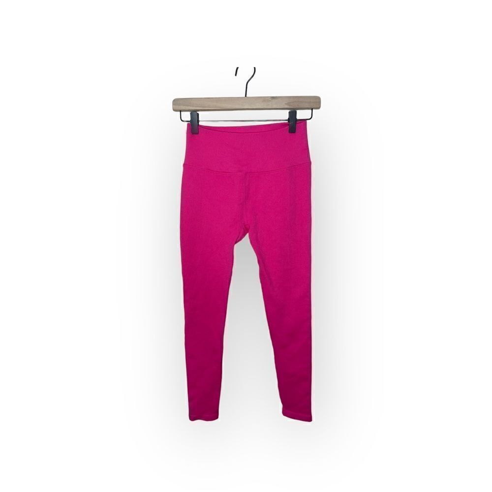 Spiritual Gangster Pink Ribbed Leggings Tights - M/L